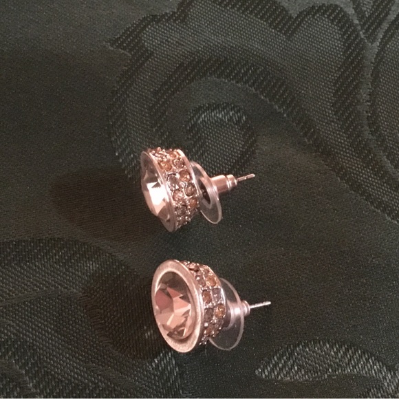 Elegant CHICO’S Large Stone STUD Earrings - Picture 5 of 7